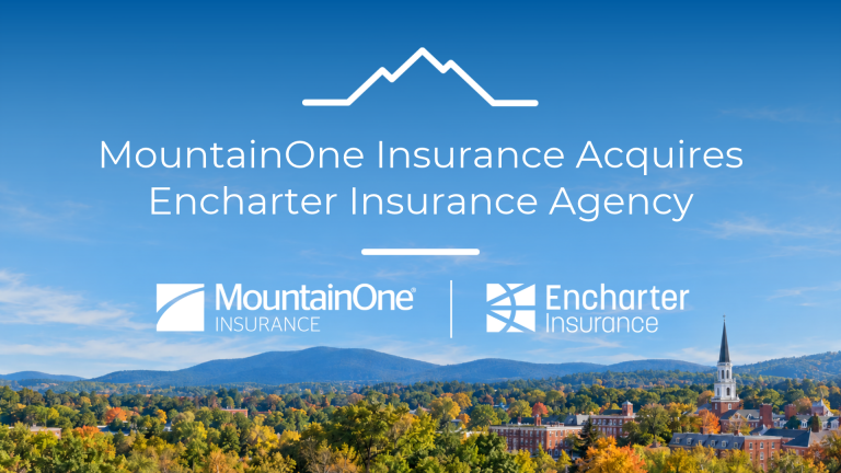 MountainOne Insurance Agency Acquires Encharter Insurance Agency. MountainOne Logo | Encharter Insurance logo.